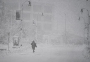 FILE PHOTO: First winter storm of 2024 in the U.S. Northeast, in Worcester
