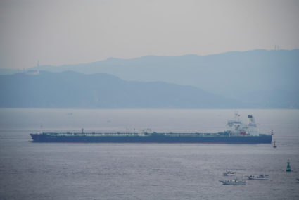 St Nikolas ship X1 oil tanker involved in U.S.-Iran dispute in the Gulf of Oman which state media says was seized is seen ...