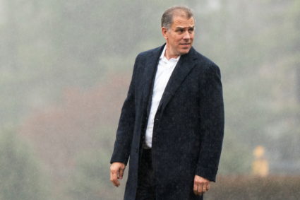 Hunter Biden, son of U.S. President Joe Biden, walks through the cemetery at St. Joseph on the Brandywine Catholic Church ...