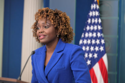 Press briefing at the White House in Washington