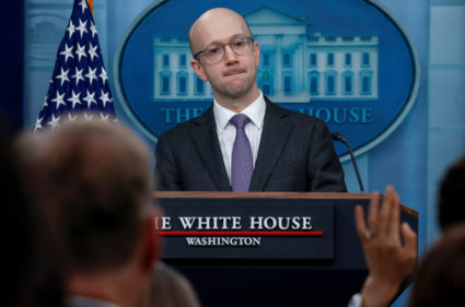 White House Counsel Spokesperson Ian Sams speaks to reporters during the daily press briefing at the White House