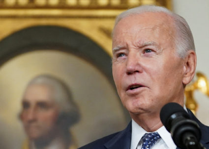 FILE PHOTO: U.S. President Joe Biden delivers remarks at the White House in Washington
