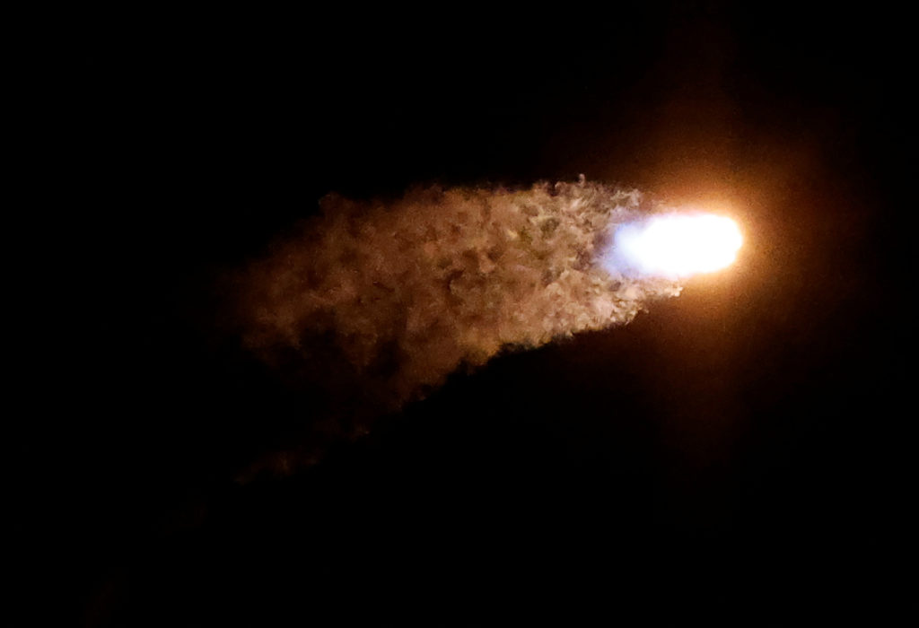 A SpaceX Falcon 9 rocket lifts off on the IM-1 mission with the Nova-C moon lander built and owned by Intuitive Machines f...