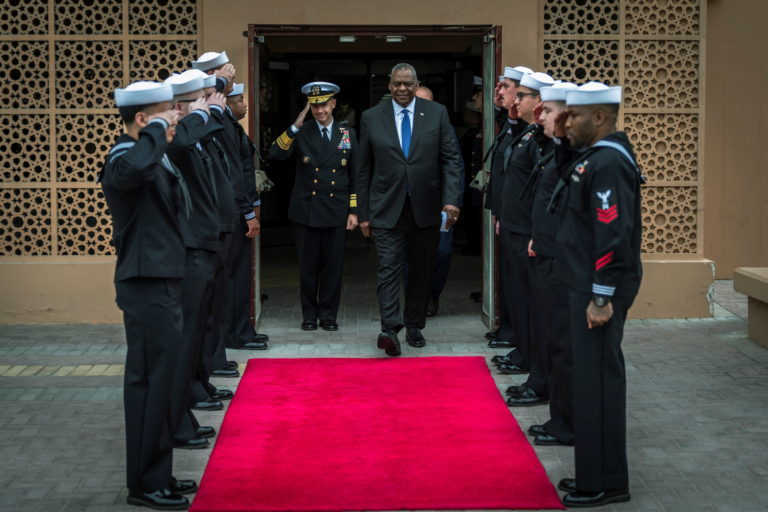 U.S. Secretary of Defense Lloyd Austin visits NAVCENT in Bahrain
