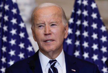 U.S. President Joe Biden attends the annual National Prayer Breakfast at the U.S. Capitol in Washington