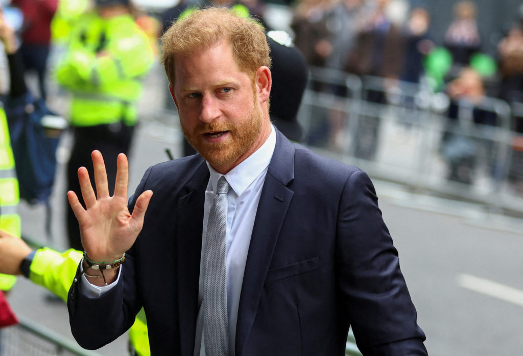 FILE PHOTO: Britain's Prince Harry, Duke of Sussex's lawsuit against a newspaper group, in London