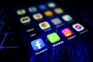 FILE PHOTO: Facebook app logo and other app logos are displayed on a mobile phone screen for illustration photo. Krakow, Poland on January 23, 2023. Photo by Beata Zawrzel/NurPhoto via Getty Images