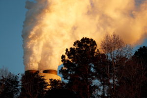 Steam rises from Duke Energy's Marshall Power Plant in Sherrills Ford