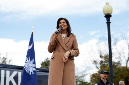 Republican presidential candidate Haley makes a campaign visit in Camden