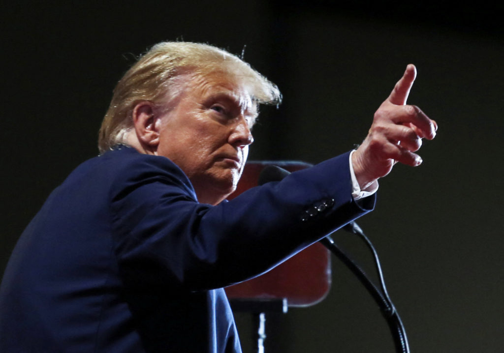 Republican presidential candidate and former U.S. President Donald Trump holds rally in Richmond