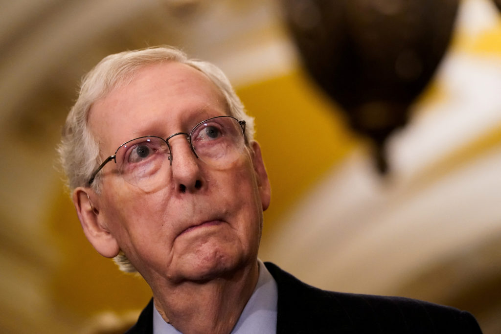 FILE PHOTO: U.S. Senate Republicans weekly policy lunch at U.S. Capitol in Washington