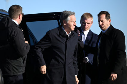 U.S. Secretary of State Antony Blinken travels to Kingston from Joint Base Andrews