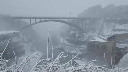 New England and Sierra Nevada hit by wintry weather, with storm forecast in central U.S.