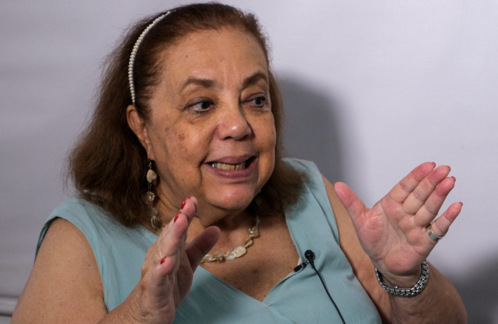 FILE PHOTO: Venezuela's aspiring opposition presidential candidate Corina Yoris speaks to Reuters, in Caracas, Venezuela March 25, 2024. Photo by Efrain Otero/Reuters