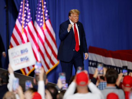 Republican presidential candidate Donald Trump campaigns in North Carolina