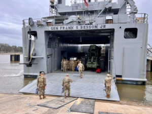 Humanitarian aid leaves from the United States to Gaza