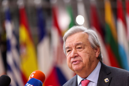 UN chief urges the EU to avoid humanitarian &lsquo;double standards&rsquo; over Gaza and Ukraine
