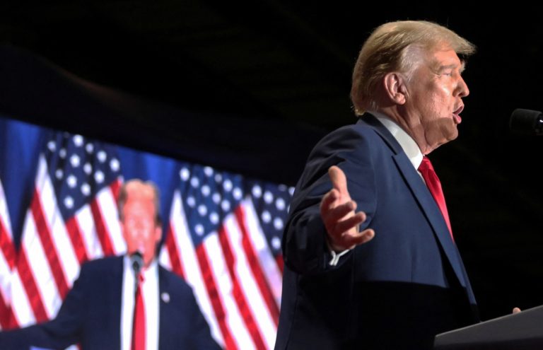 Republican presidential candidate and former U.S. President Donald Trump holds rally in Richmond