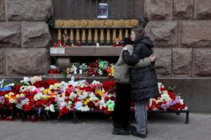 Reactions after Moscow concert hall shooting, in Saint Petersburg