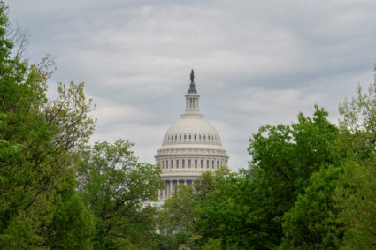 View of the U.S. Capitol prior vote on $95 billion in security assistance to Ukraine
