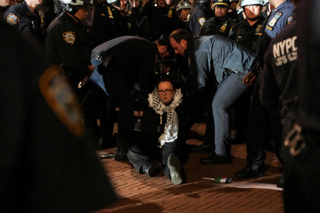 Protest in support of Palestinians, in New York City