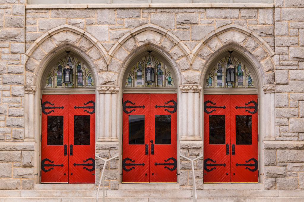 Doors of Saint Mark United Methodist Church, Atlanta, USA