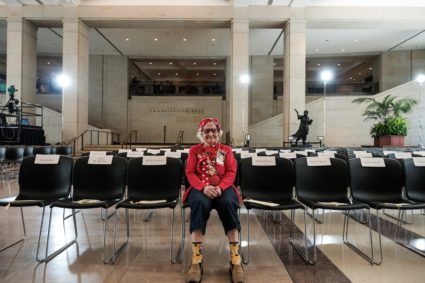 Congressional Gold Medal Ceremony honoring "Rosies" - women such as 'Rosie the Riveter' who held jobs or volunteered in su...