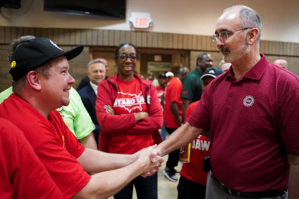 Volkswagen factory workers' unionization vote results watch party in Chattanooga
