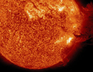 A handout picture shows Coronal Mass Ejection as viewed by the Solar Dynamics Observatory