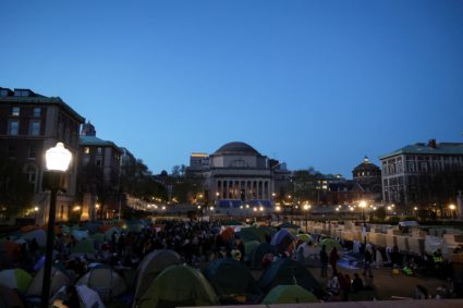 Protests continue at Columbia University in New York during the ongoing conflict between Israel and the Palestinian Islami...