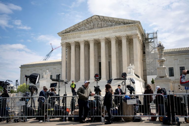 U.S. Supreme Court Justices hear arguments that former presidents can't be criminally prosecuted