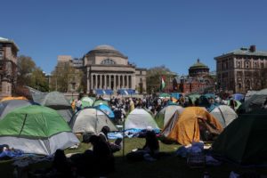 Protests continue at Columbia University in New York