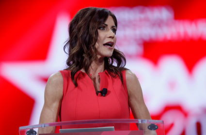 Gov. Kristi Noem of South Dakota speaks at the Conservative Political Action Conference (CPAC) in Orlando, Florida, U.S. February 27, 2021. Photo by Octavio Jones/Reuters