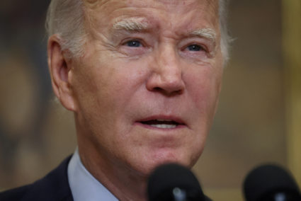 FILE PHOTO: U.S. President Joe speaks about student debt in Washington, U.S.