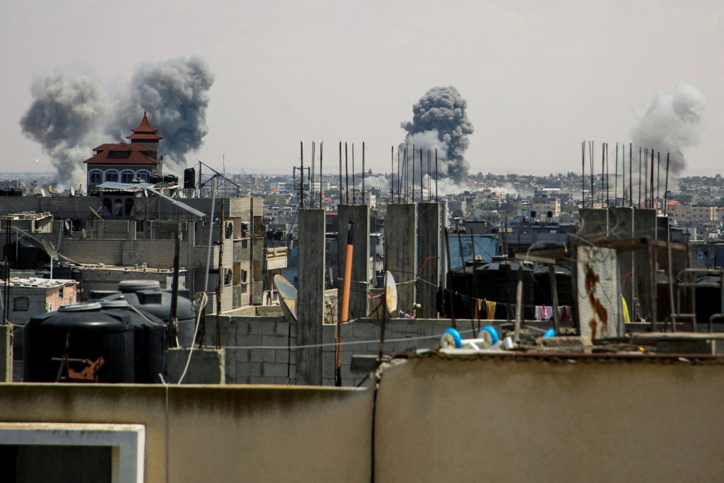 Israeli forces launch a ground and air operation in the eastern part of Rafah