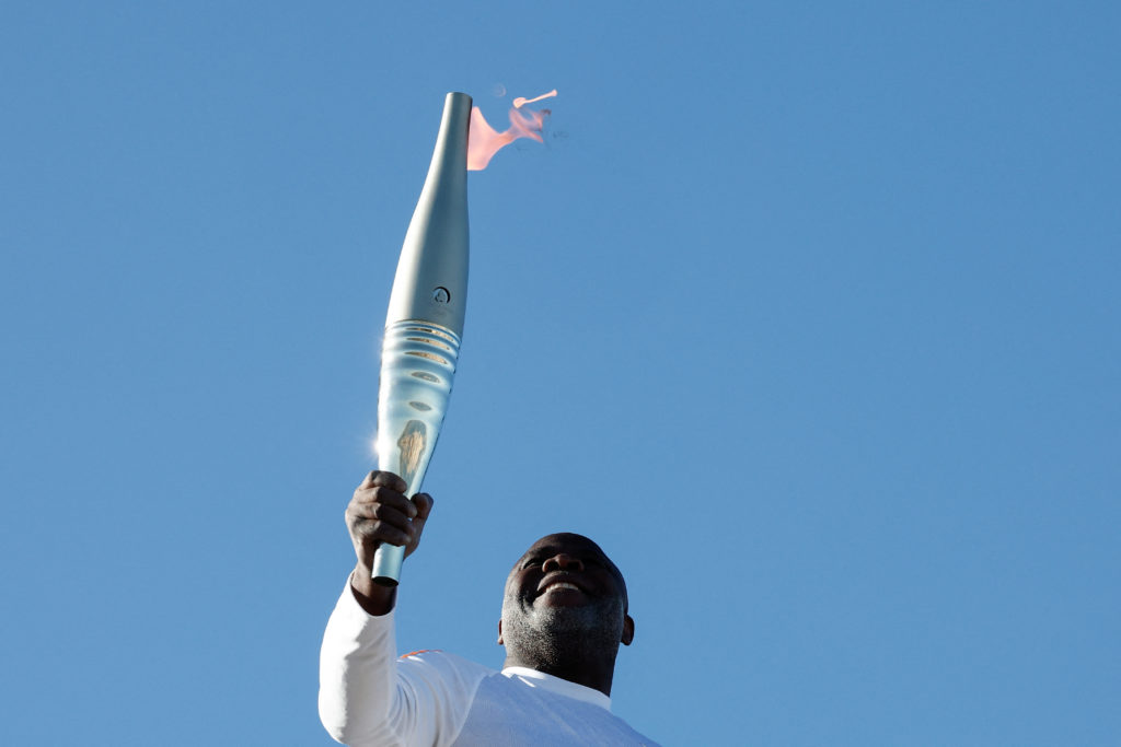 Stage one of the Paris 2024 Olympic torch relay in Marseille