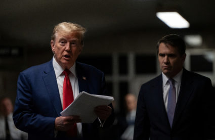 Former U.S. President Trump's criminal trial on charges of falsifying business records continues in New York