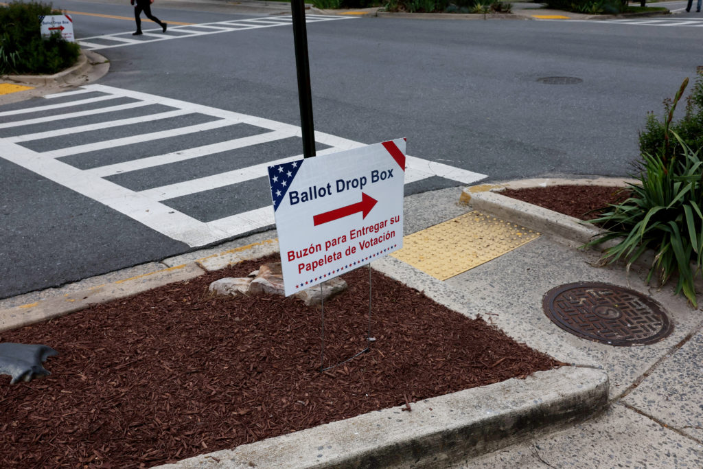 Maryland primary day, in Takoma Park