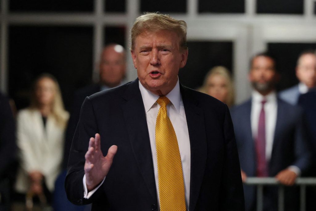 Former U.S. President Trump's criminal trial on charges of falsifying business records continues in New York