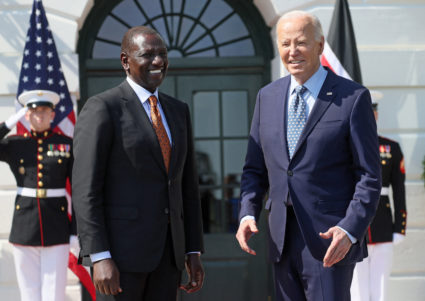 WATCH: Biden welcomes Kenyan President Ruto as the East African nation prepares to send police to Haiti