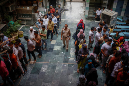 Sixth phase of the general elections, in New Delhi