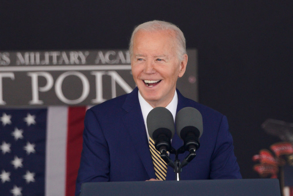 U.S. President Biden speaks at United States Military Academy commencement, in West Point