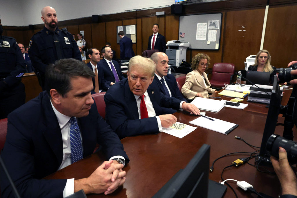 Former U.S. President Trump's criminal trial on charges of falsifying business records continues in New York