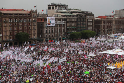 Campaign rally of the presidential candidate of the ruling MORENA party Claudia Sheinbaum, in Mexico City