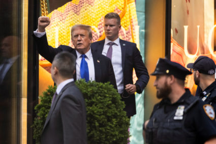 Former U.S. President Trump found guilty on 34 felony counts of falsifying business records, in New York