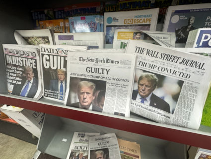 Newspaper headlines following Trump verdict