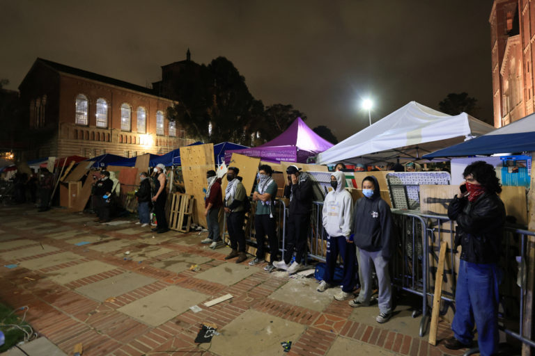 Protests amid ongoing conflict between Israel and Hamas, at UCLA in Los Angeles