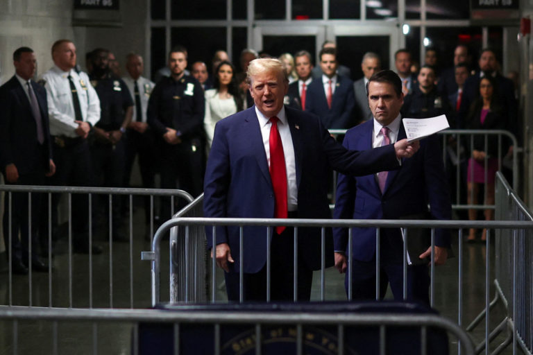 Former U.S. President Trump's criminal trial on charges of falsifying business records continues in New York