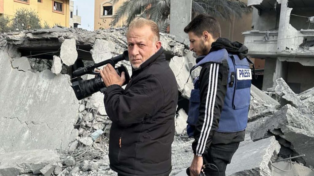 Palestinian journalist describes fight to protect his family while covering war in Gaza