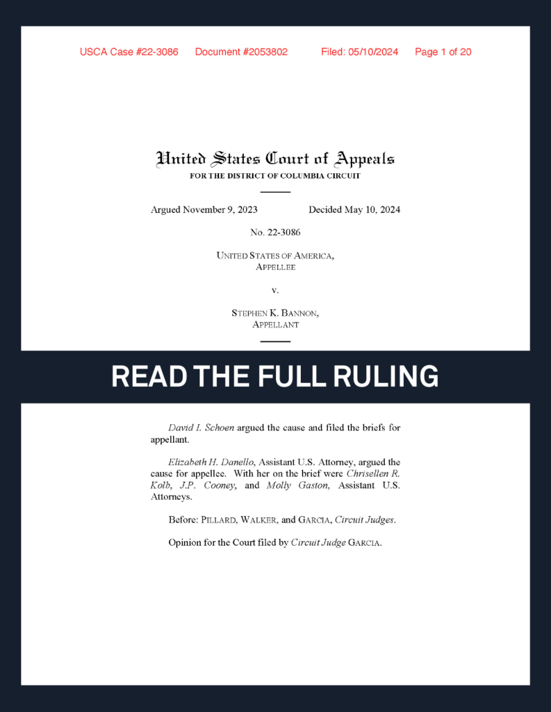 bannon ruling read full